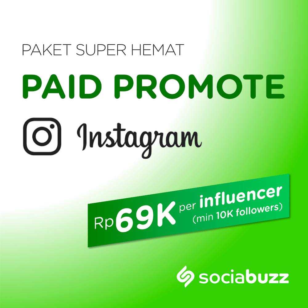Paket Paid Promote Instagram (25 influencer min. 10K followers)