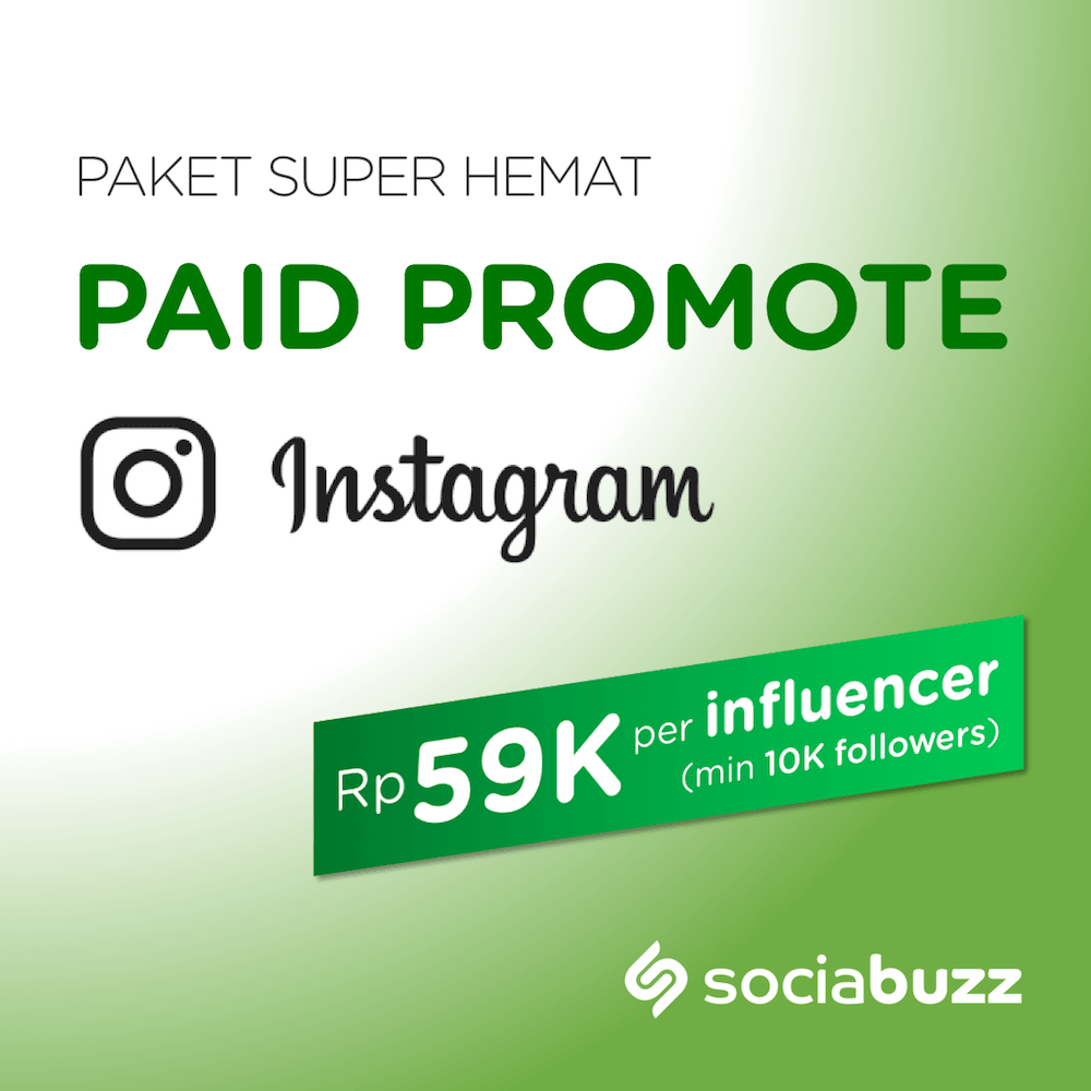 Paket Paid Promote Instagram (40 influencer min. 10K followers)