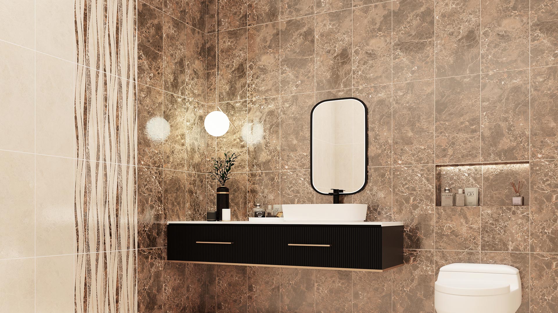 4 Pilihan Motif Keramik Dinding Kamar Mandi Minimalis
