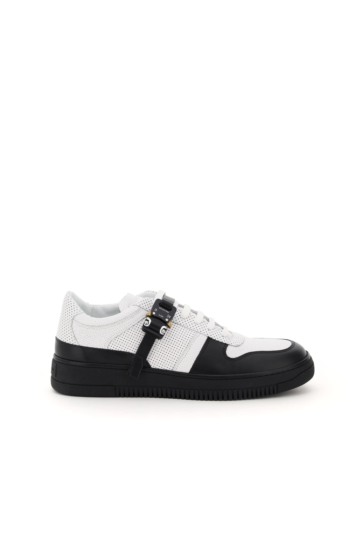 ALYX LOW TRAINER SNEAKERS WITH BUCKLE 42 White, Black Leather