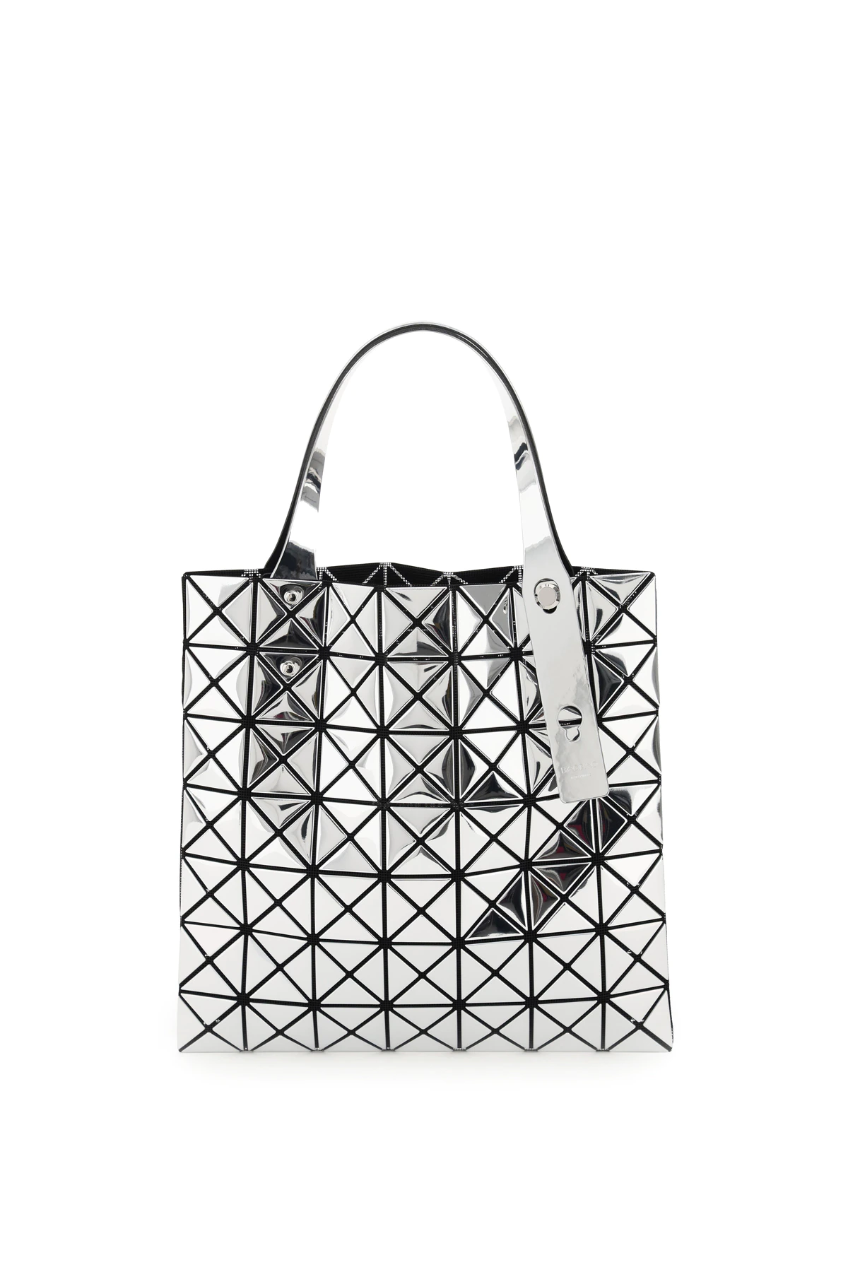 BAO BAO ISSEY MIYAKE SMALL PLATINUM SHOPPER OS Silver, Black
