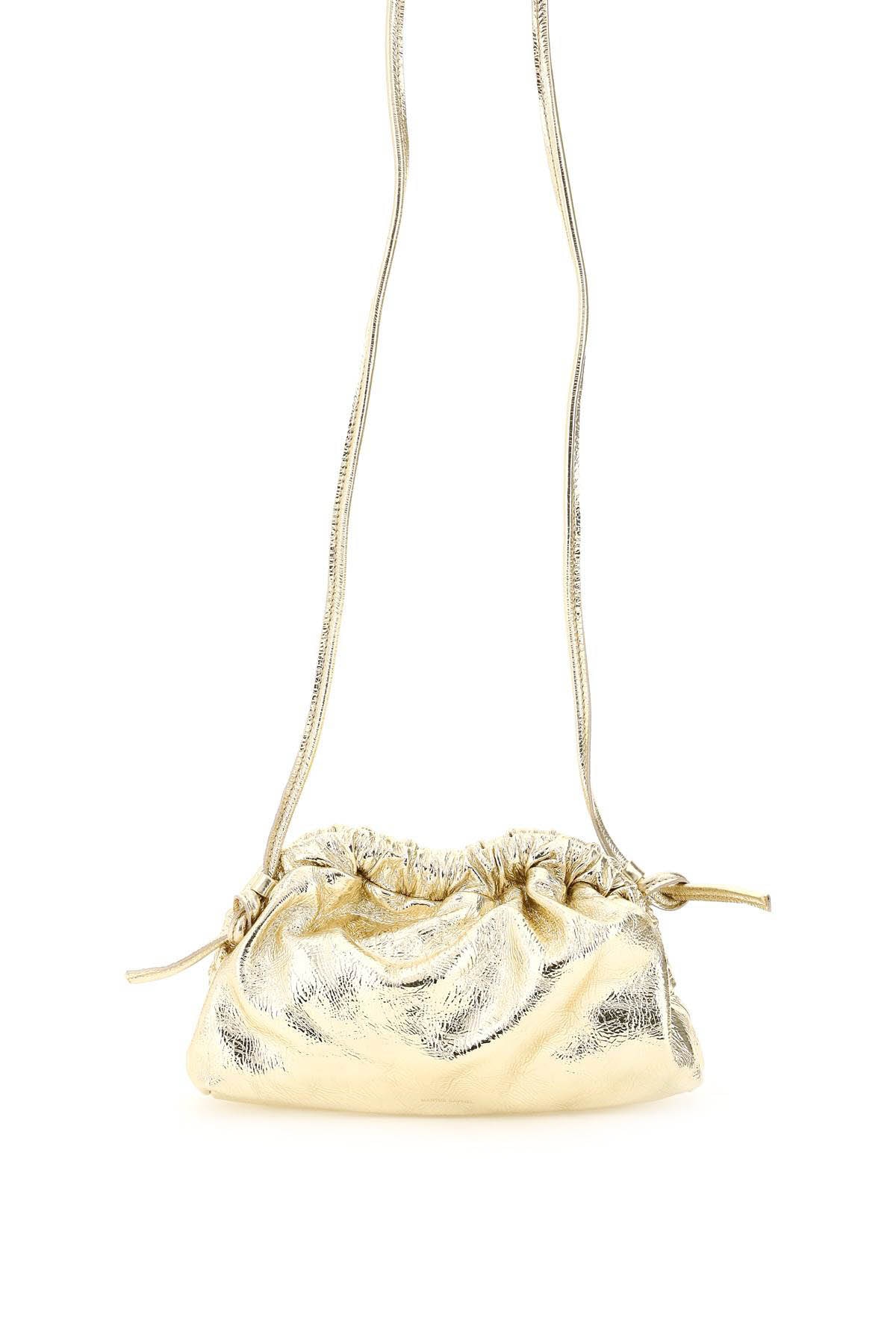 MANSUR GAVRIEL MINI CLOUD CLUTCH OS Gold Leather