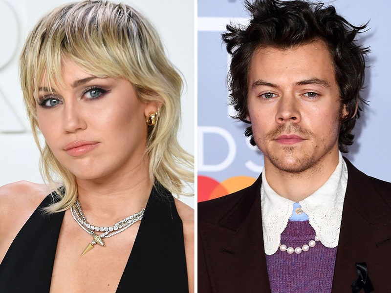 Miley Cyrus Joked About Kissing Harry Styles