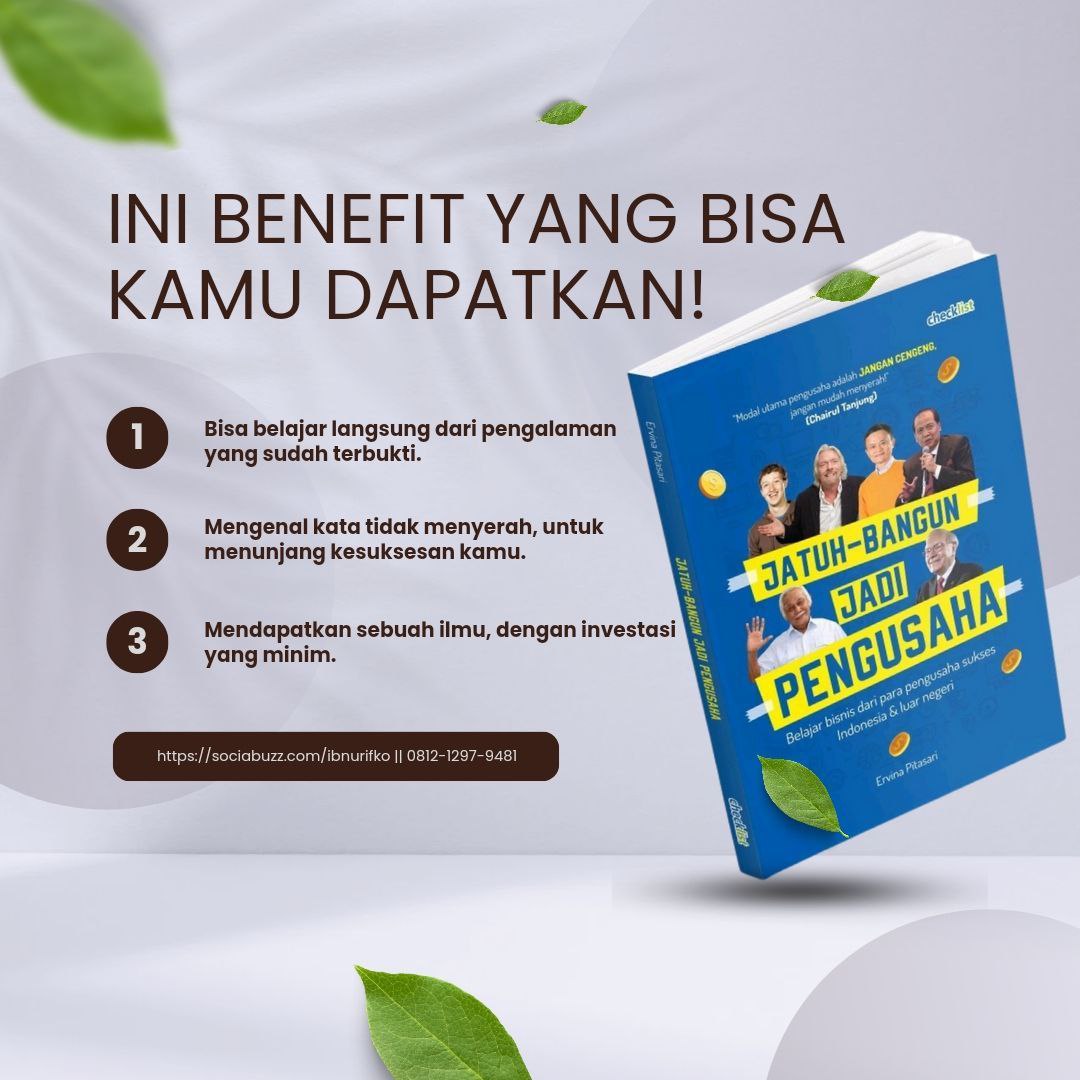 Next Reviuw | Buku Jatuh Bangun Jadi Pengusaha!
