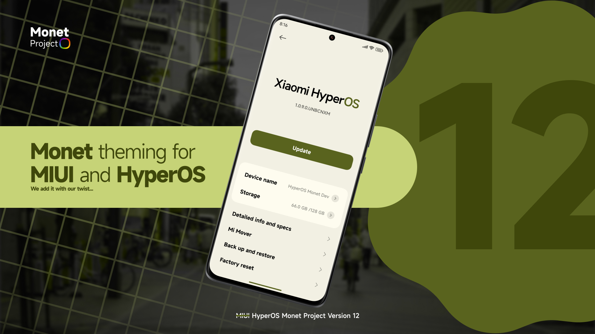  HyperOS / MIUI Monet Project Version 12 | Premium