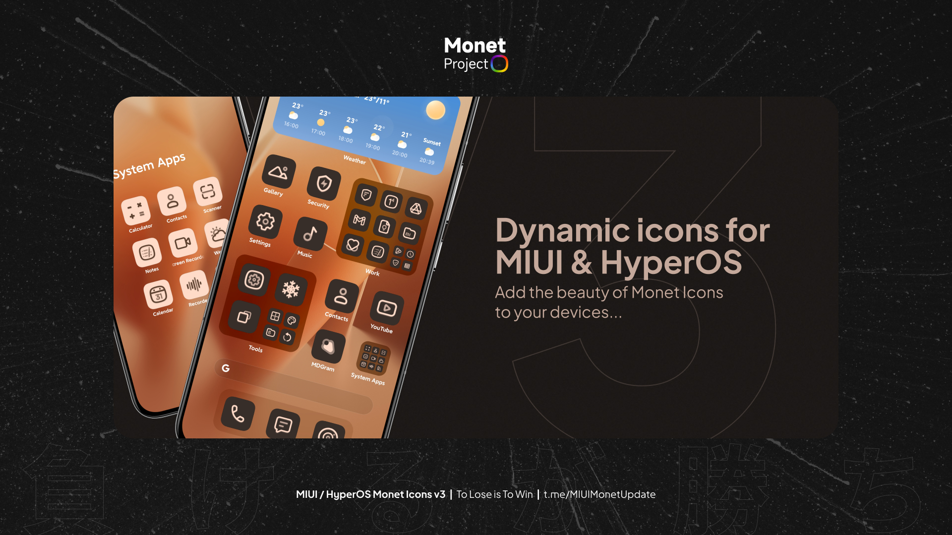 HyperOS / MIUI Monet Icons v3