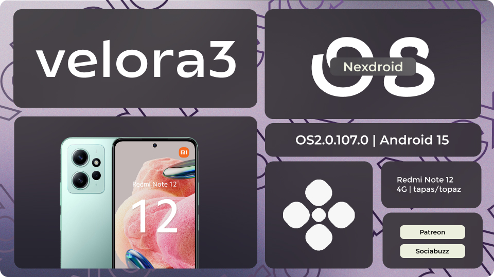 NexdroidOS | VeloraUpdate5 | OS2.0.107.0 | Redmi Note 12 4G